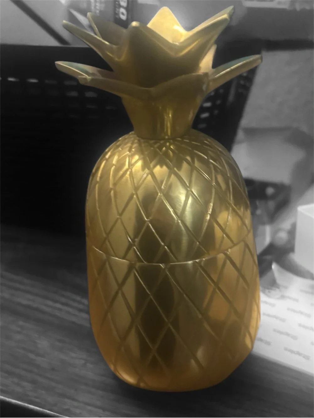 Gold Pineapple Decorative Accent - Home Accents
